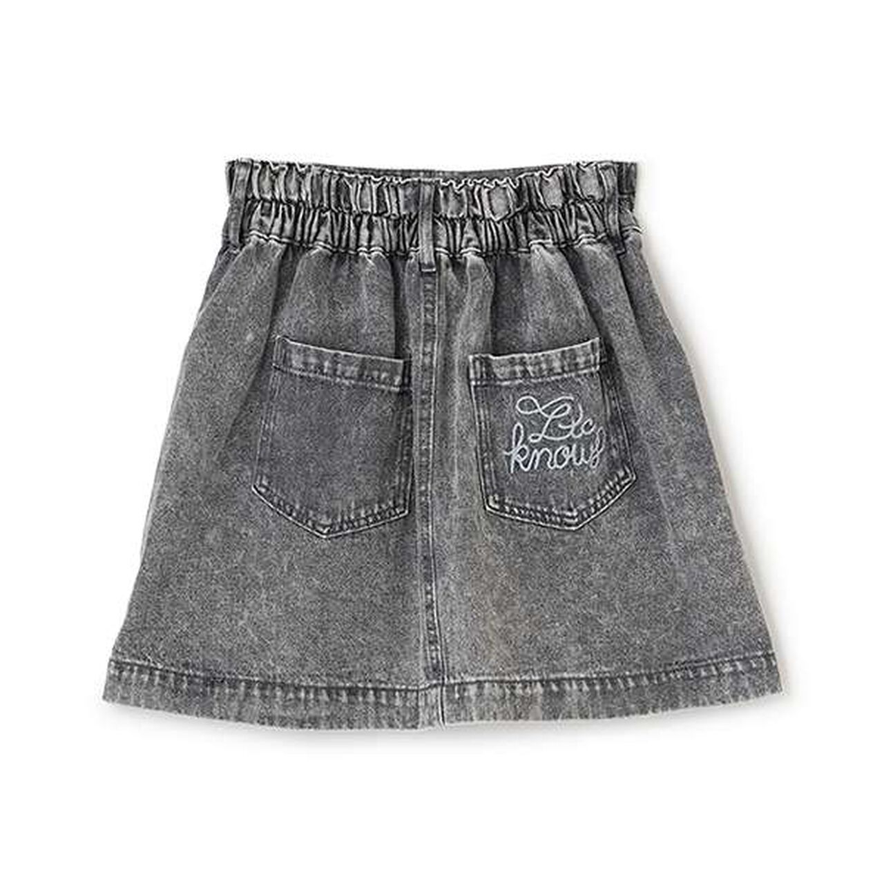 Chic Contrast Skirt,Blue, large image number 1