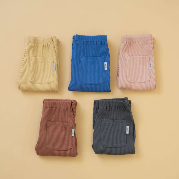 [365D] Anti-Stain Ribbed Leggings,Blue, medium image number 11