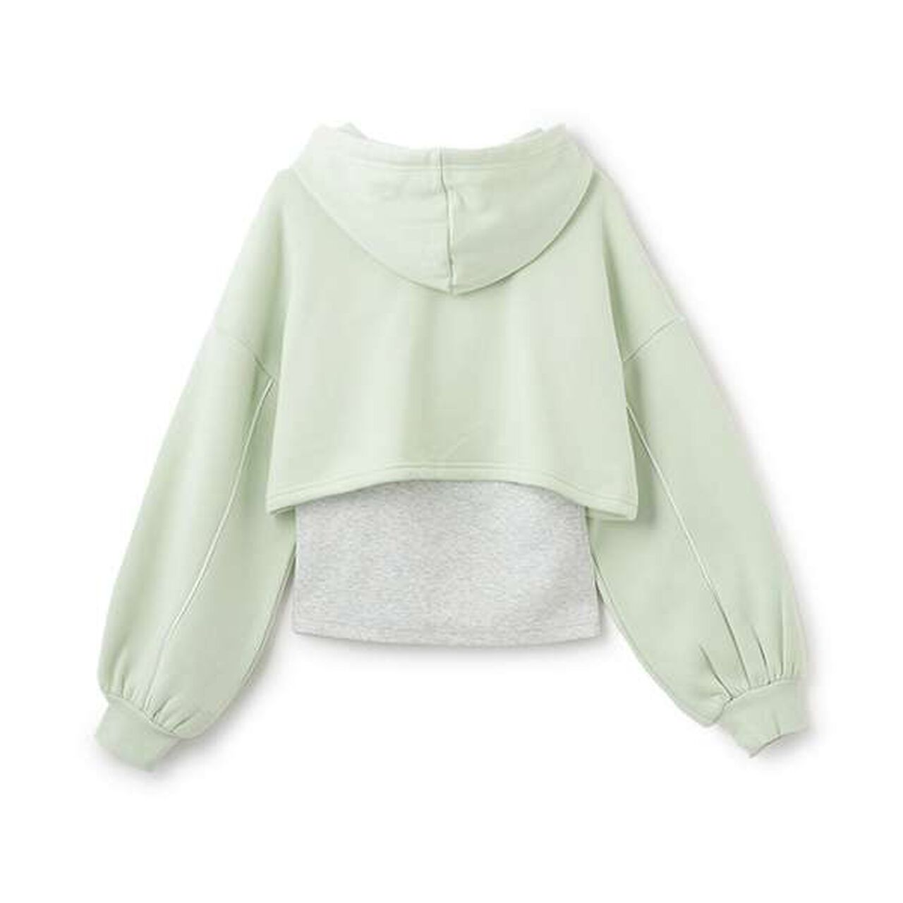 [LTXC] Wool Lined Black Cropped Parka Inner Wear Set,Navy, large image number 12