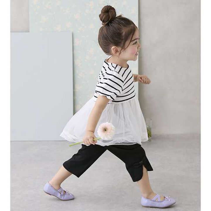 [Smile Series] Side Ribbon 7/8 Length Pants,Multi color, medium image number 20