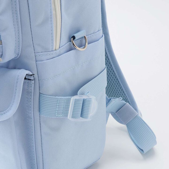 Water-Repellent Clear Pocket Backpack with Charm 20L,Black, medium image number 5