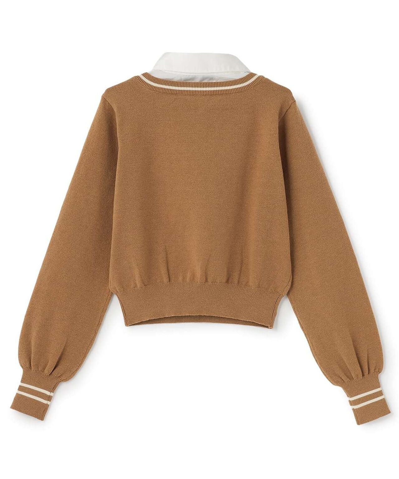 Shaggy Logo Knit Pullover,Brown, large image number 1