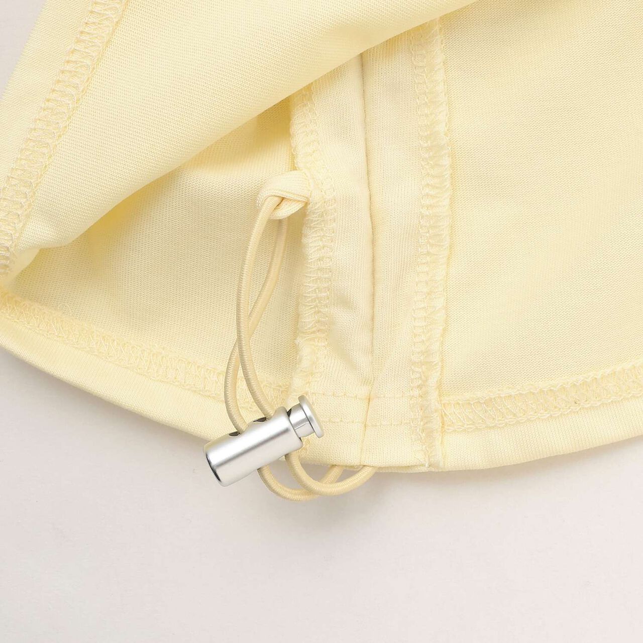 [Cool Touch] Side Drawstring Appliqu&eacute; Short-Sleeve T-Shirt,Off white, large image number 18