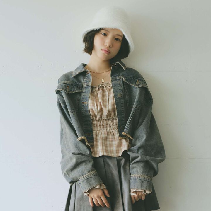 Cropped Denim Jacket,, medium