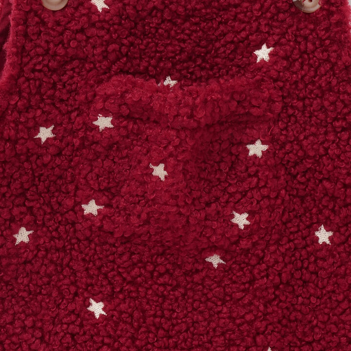 Star Embroidery Overalls Coverall,Ivory, medium image number 14