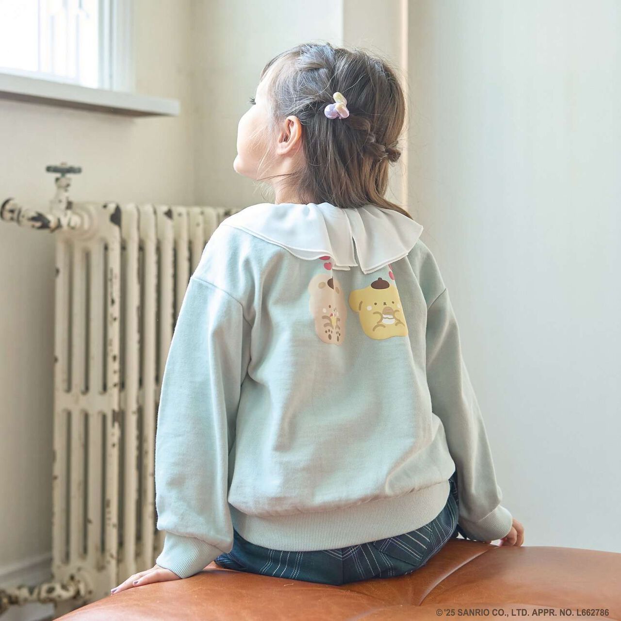 [Studio Hanul x Sanrio Characters] Assorted Collared Sweatshirt,Sax blue, large image number 31