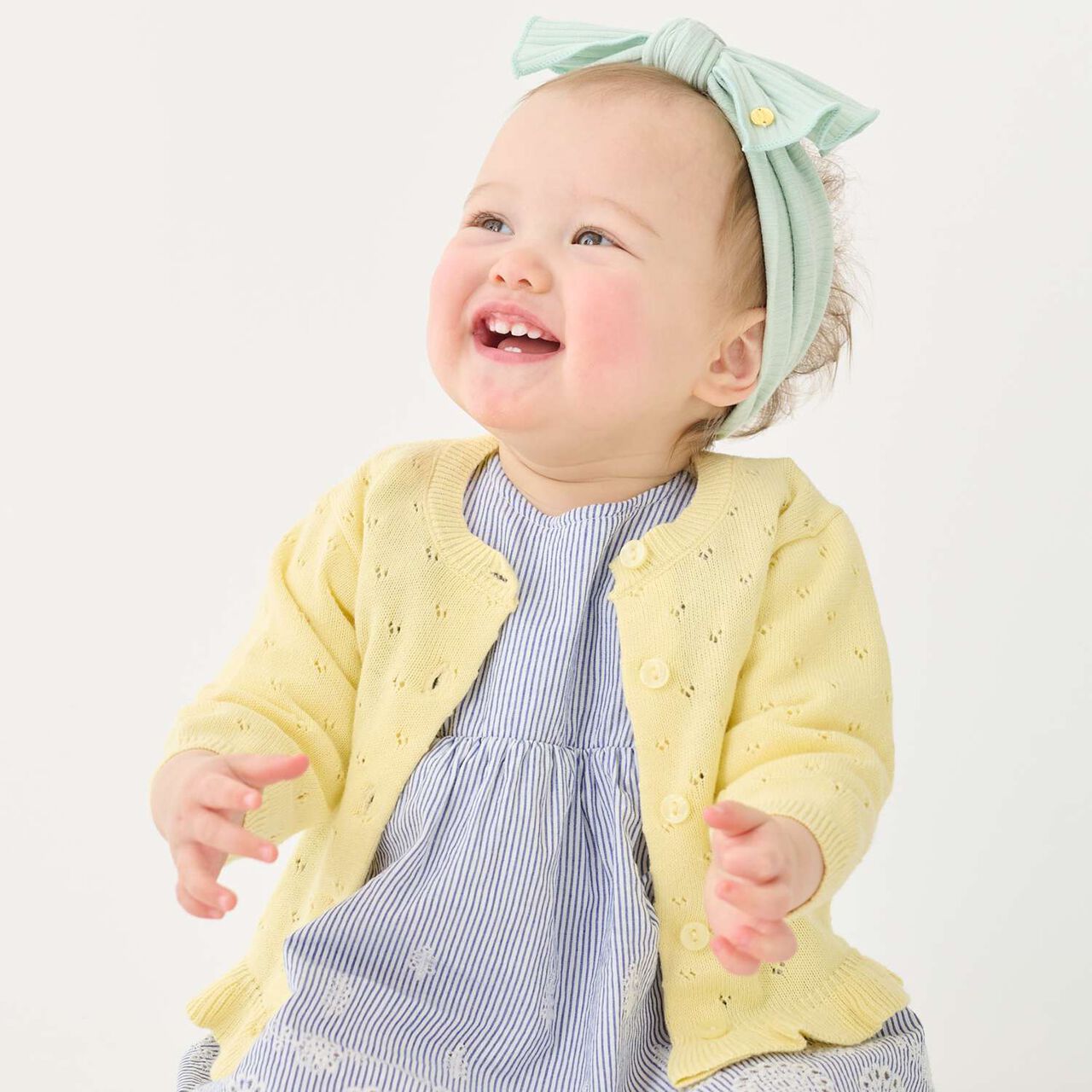 [UV] Knit Cardigan,Yellow, large image number 0