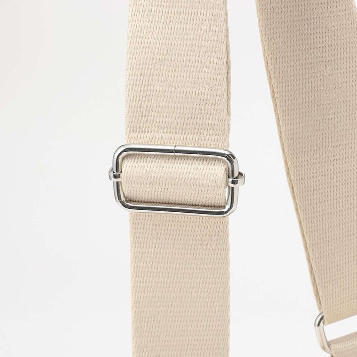 Boa Shoulder Bag with Charm,Ivory, medium image number 2