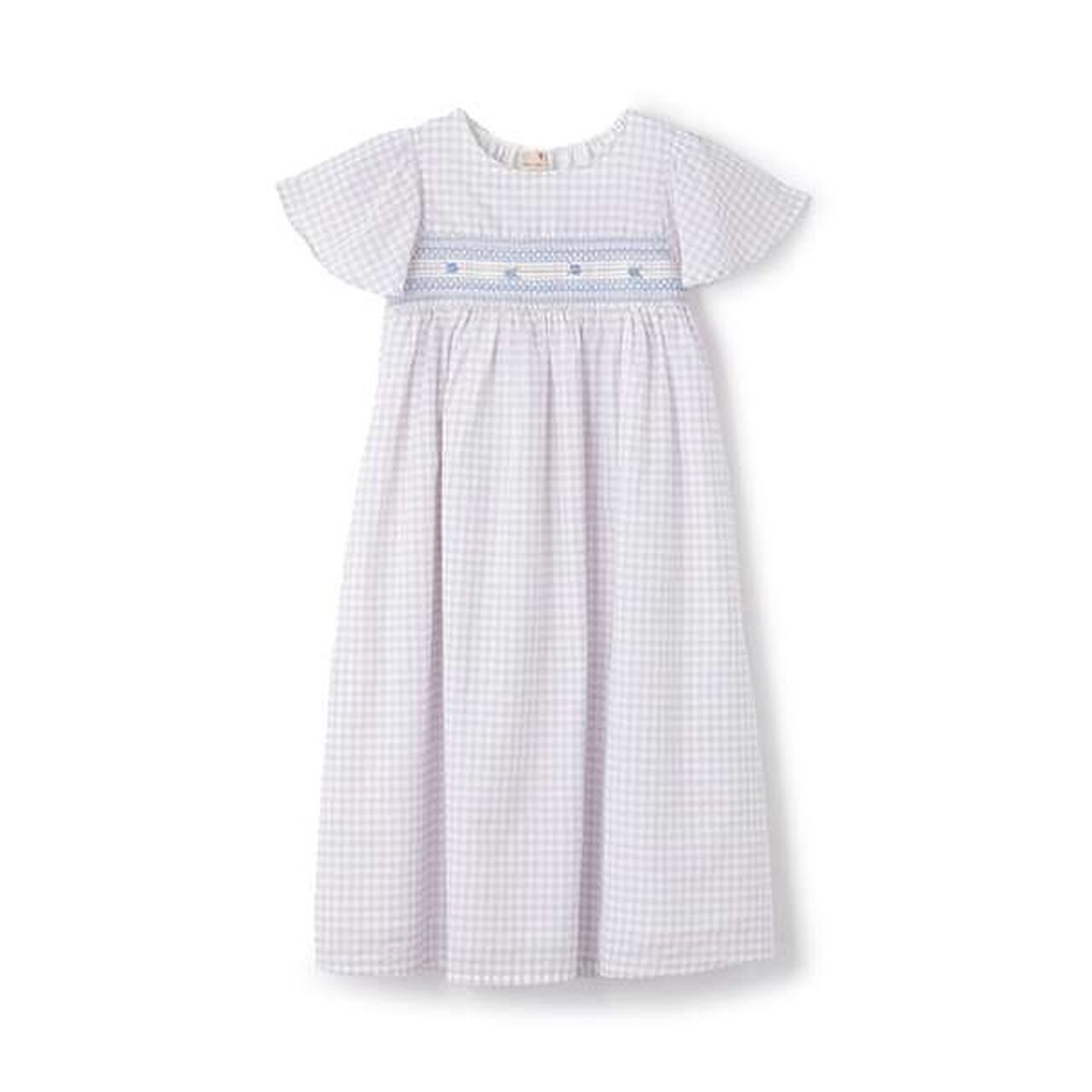 [Link] Smocked One-Piece Dress,Light gray, large image number 0