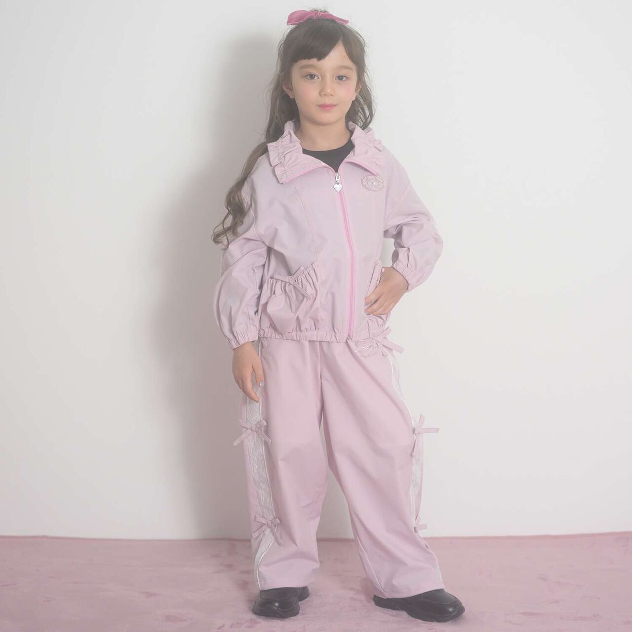 Ribbon Shaka Pants [Water-Repellent Finish],Pink, large image number 3