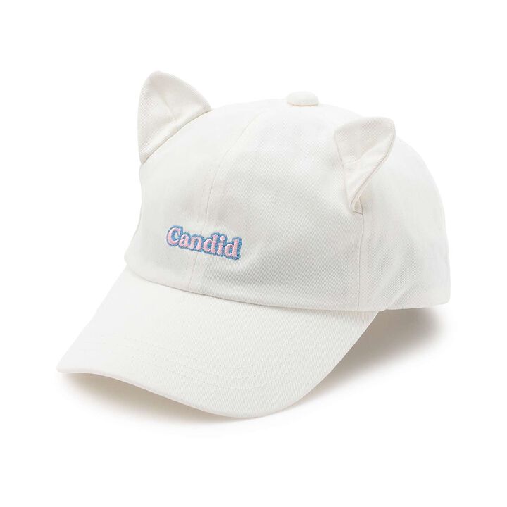[UV Protection] Cat Ear Cap,Off white, medium image number 4