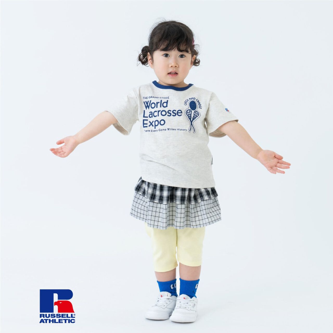 [Russell Athletic] Ringer Short-Sleeve T-Shirt,Milky white, large image number 6