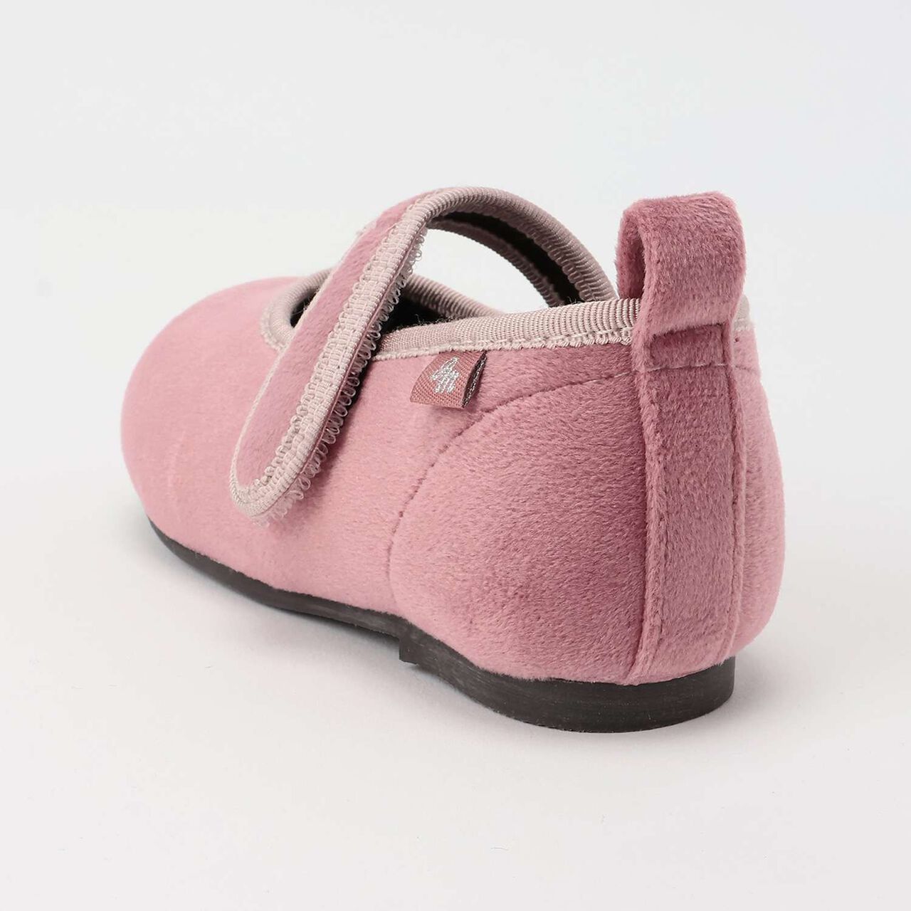 Velour One-Strap Shoes,Mocha tea, large image number 5