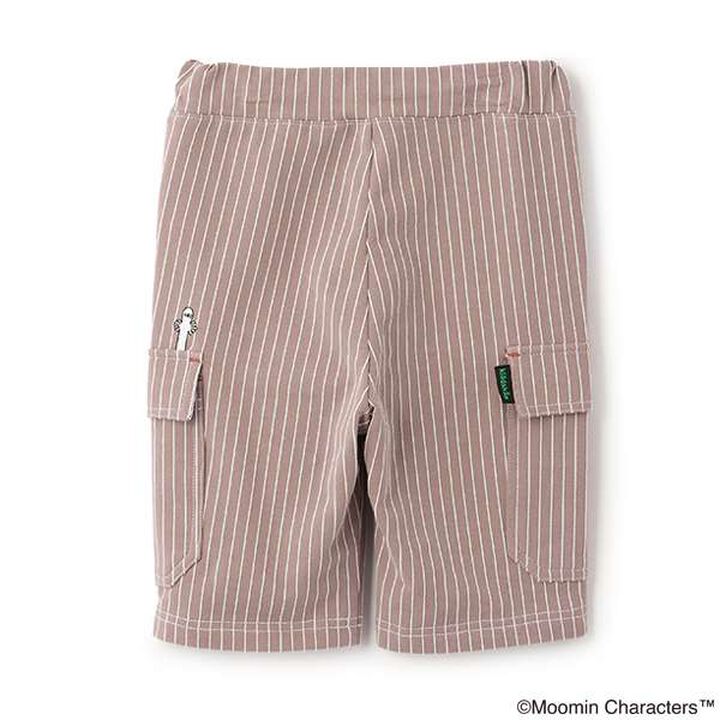 MOOMIN/Embroidered Stripe 6-Length Pants,Brown, medium image number 1
