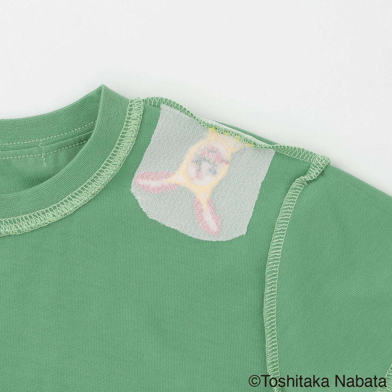 [Kobito Zukan] Pocket Short Sleeve T-Shirt,Green, large image number 4