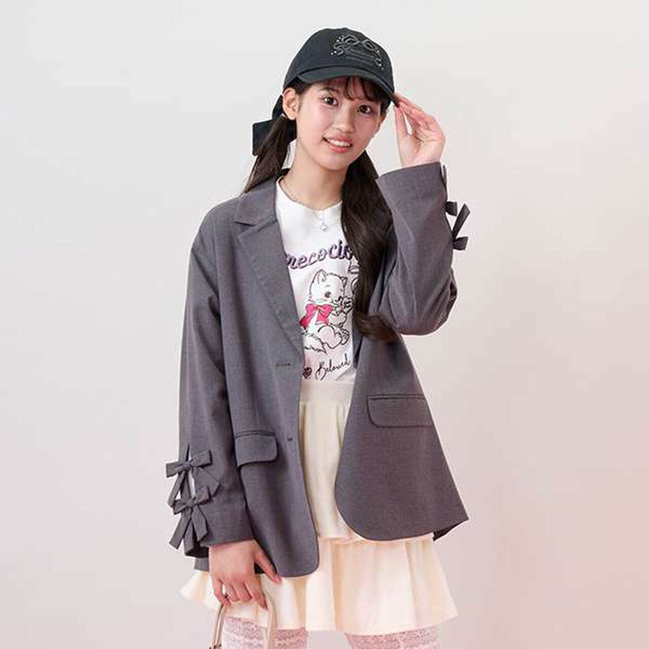 Tailored Ribbon Jacket,Brown, large image number 11