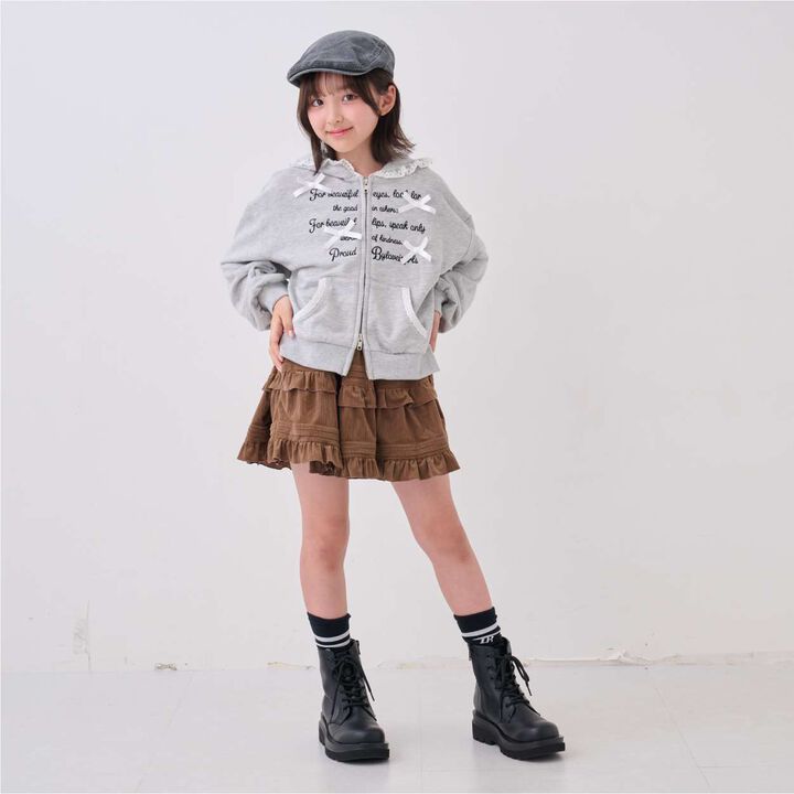 Calla Crepe Tiered Skirt,Black, medium image number 6