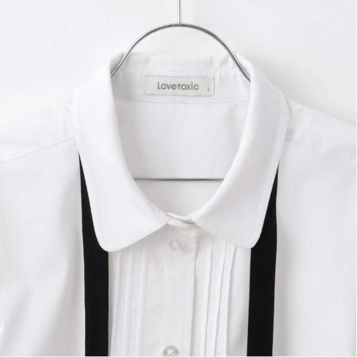 Easy-Care Graduation Bow Tie Blouse,Off white, medium image number 3