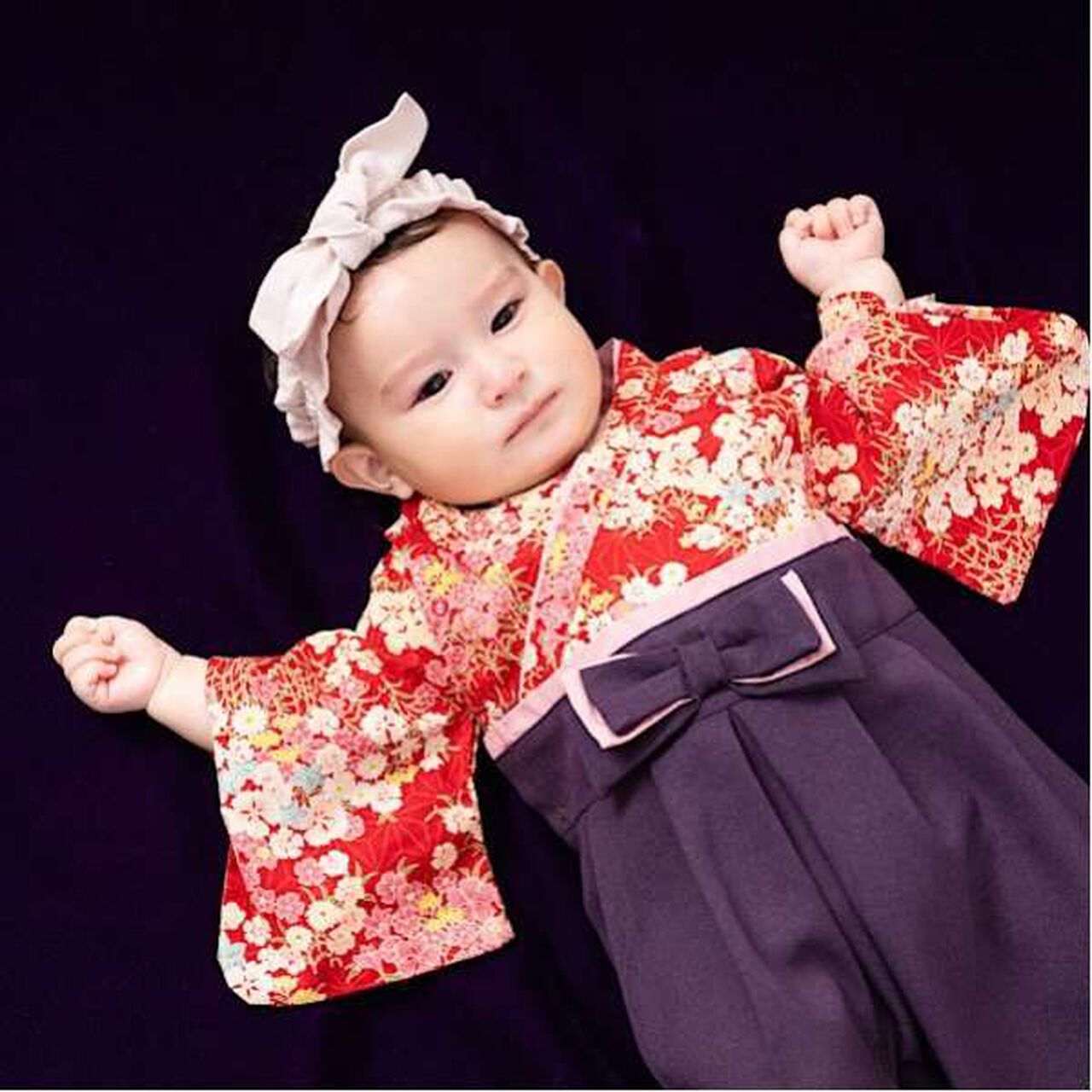 Girls' Hakama All-in-One,Red, large image number 8