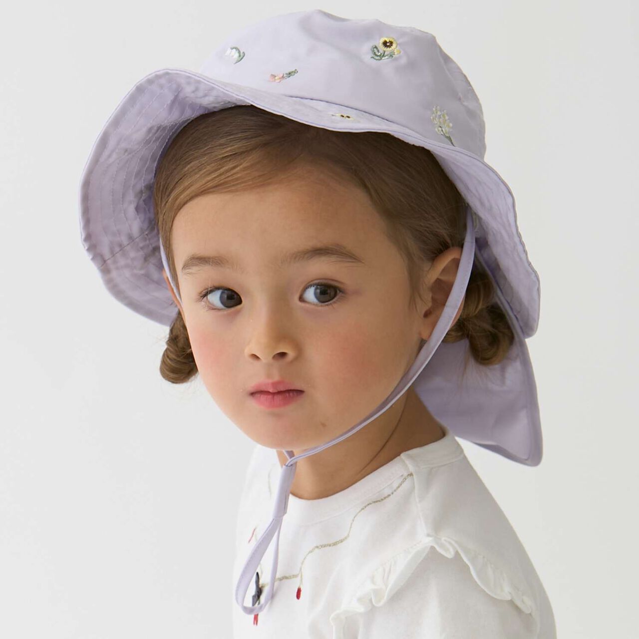 [Heat-Resistant] Embroidered Bucket Hat,Pink, large image number 11