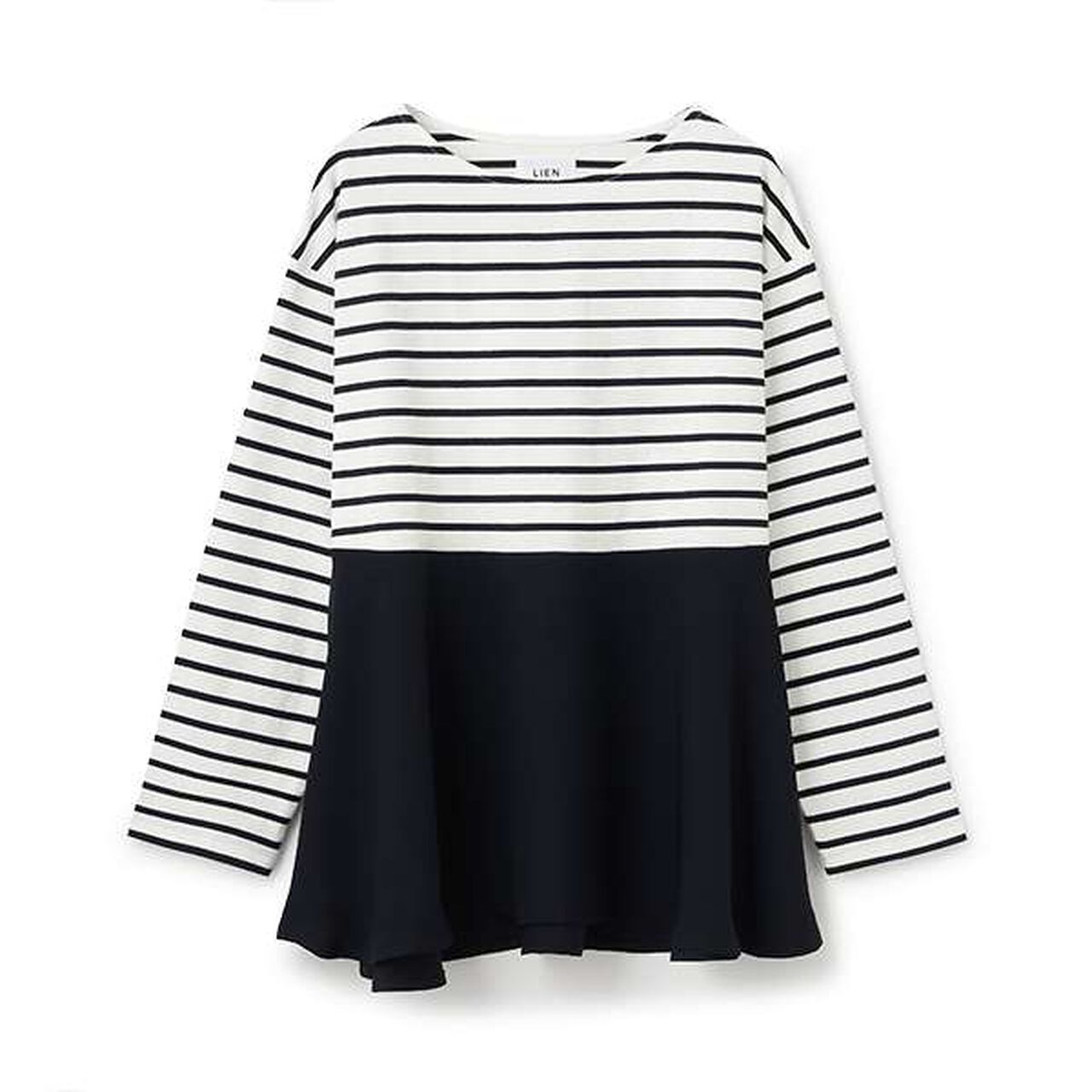 Link Peplum Long Sleeve T-Shirt,Cream, large image number 7