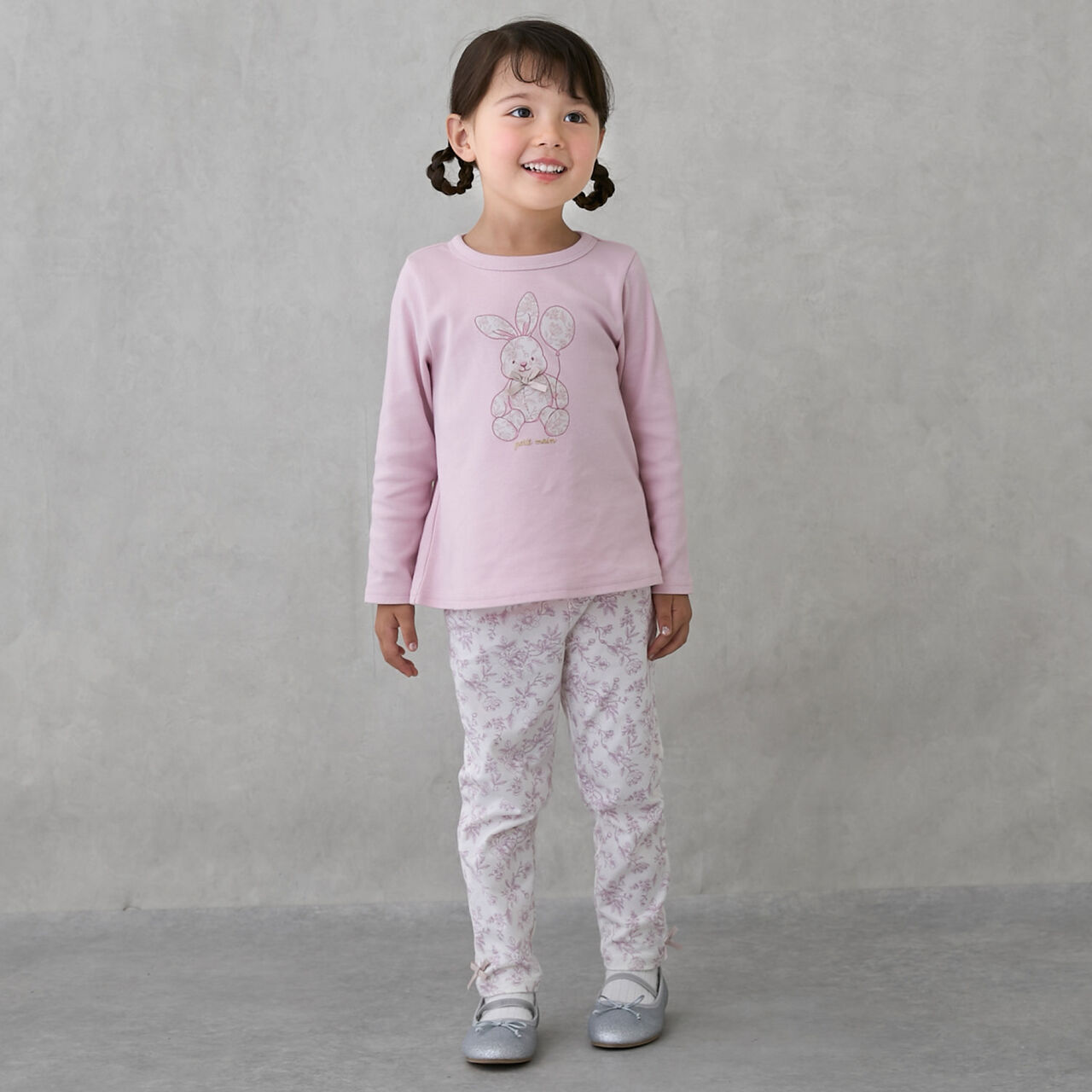 [Affordable] GIRLS 10-length Leggings,Off white, large image number 7