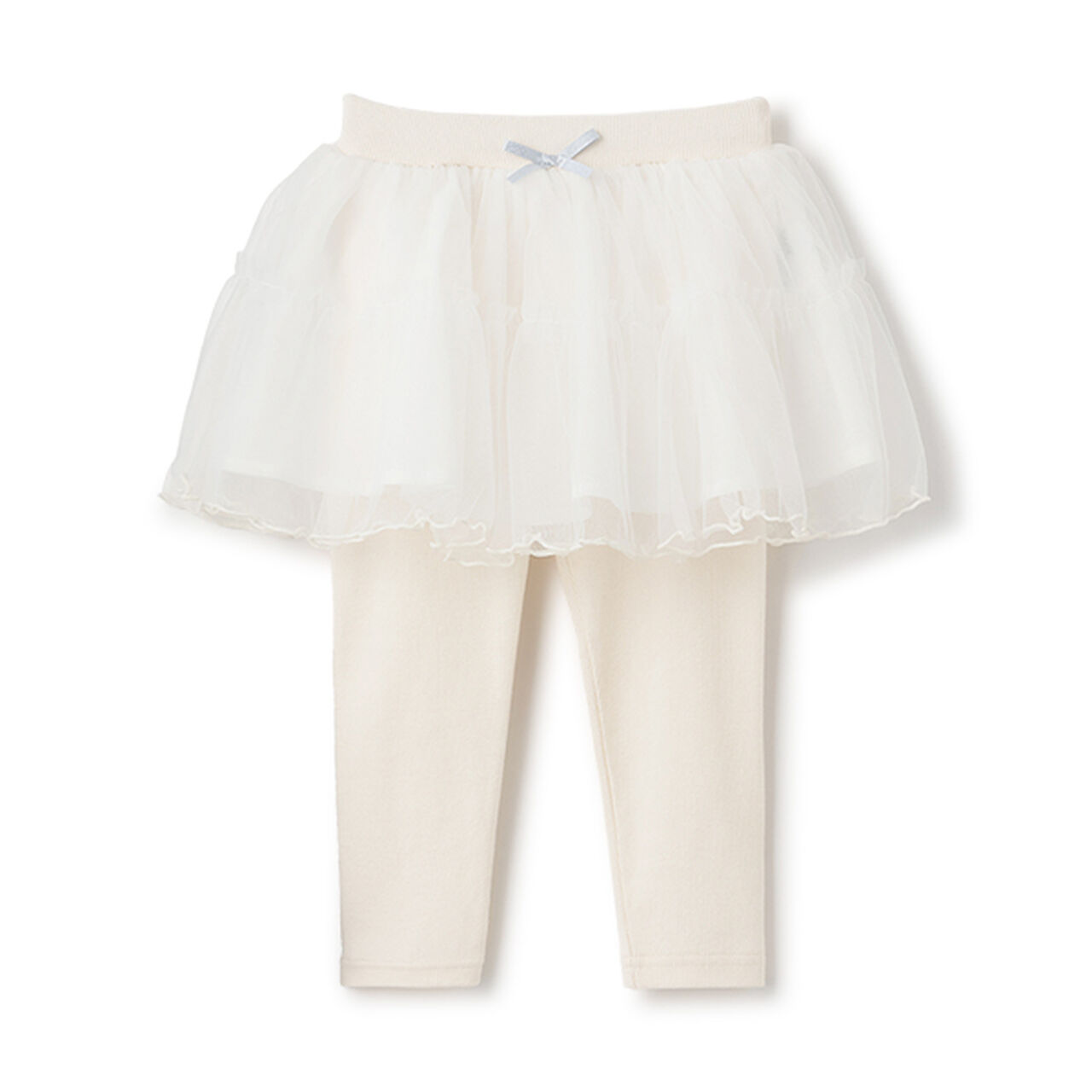 Tulle Skirt with Leggings Set,Blue gray, large image number 17