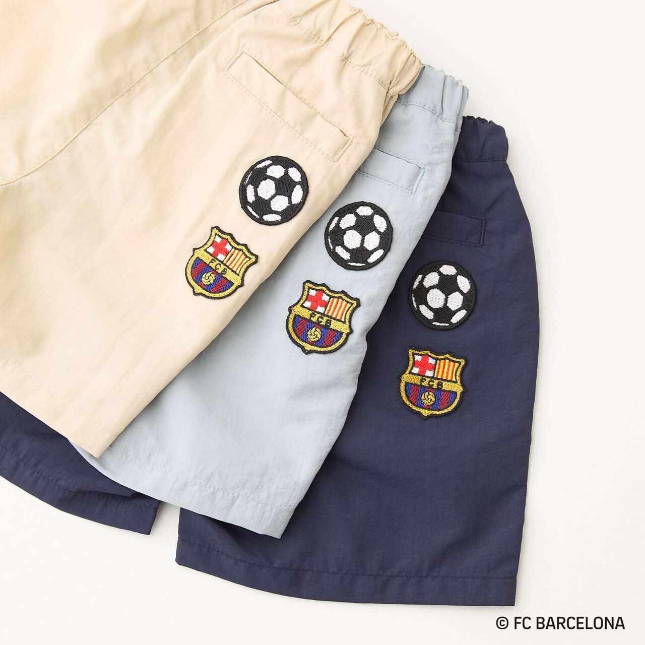 [FC BARCELONA] 布質短褲,淡卡其色, large image number 23