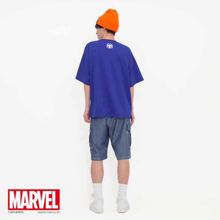 [Adult Size Available] [MARVEL] Spider-Man College Logo Big T-Shirt,White, medium image number 4