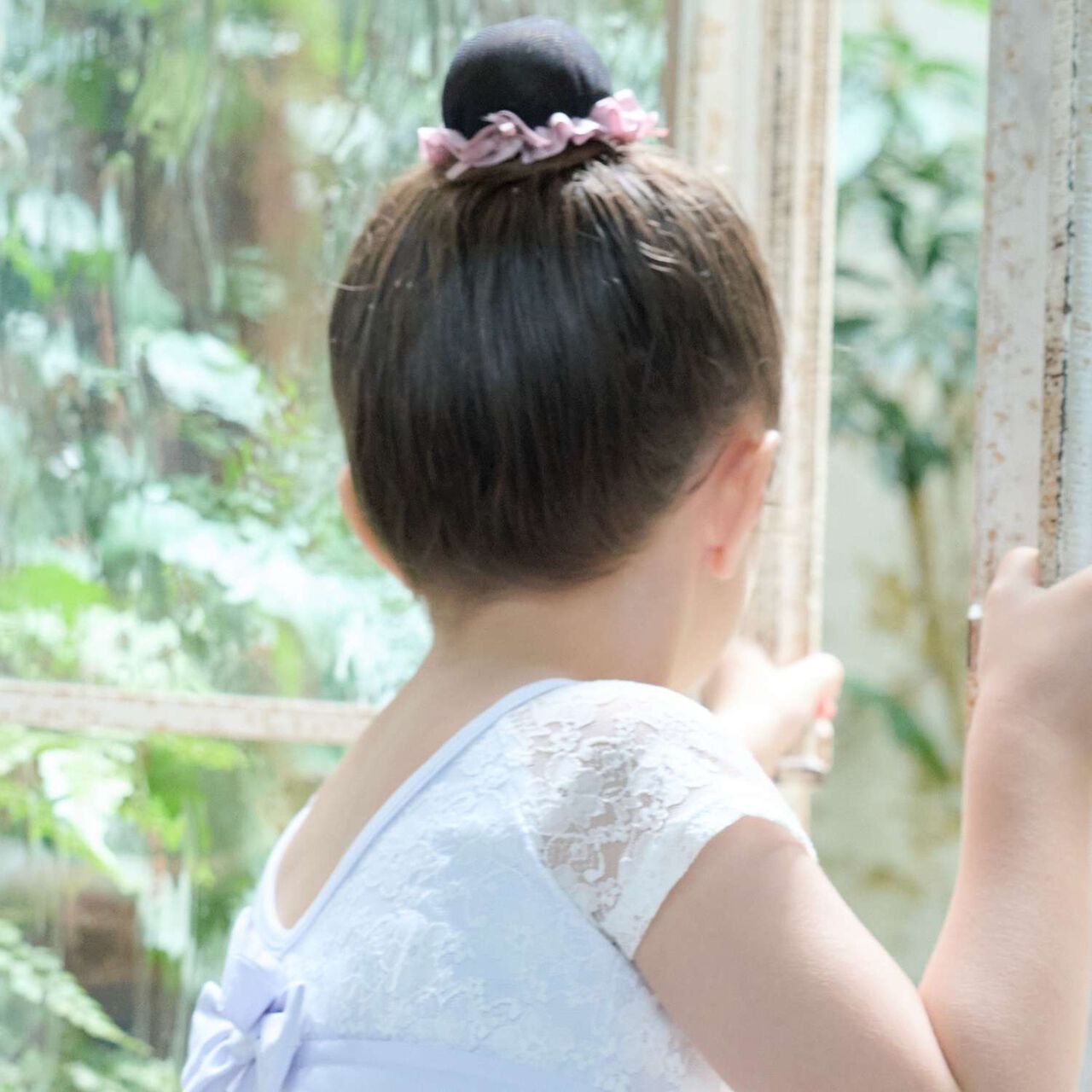 Ballet Petit Ribbon Bun Net,Light pink, large image number 4