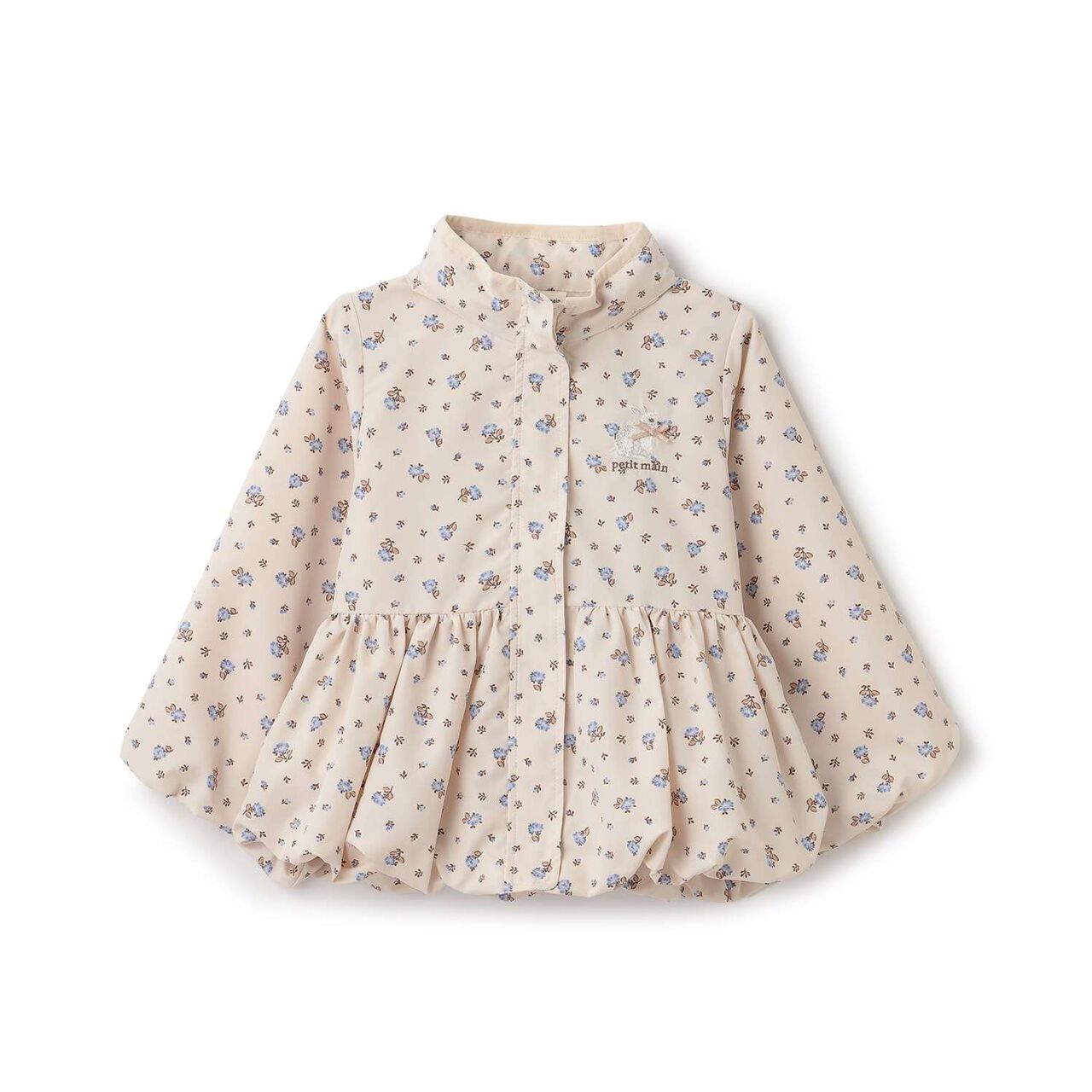[Light & Fluffy/Water-Repellent] Peplum Windbreaker,Mocha tea, large image number 4