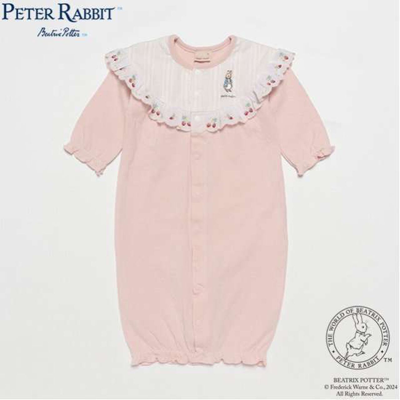 Peter Rabbit Lace 2-Way Romper,Ivory, large image number 12