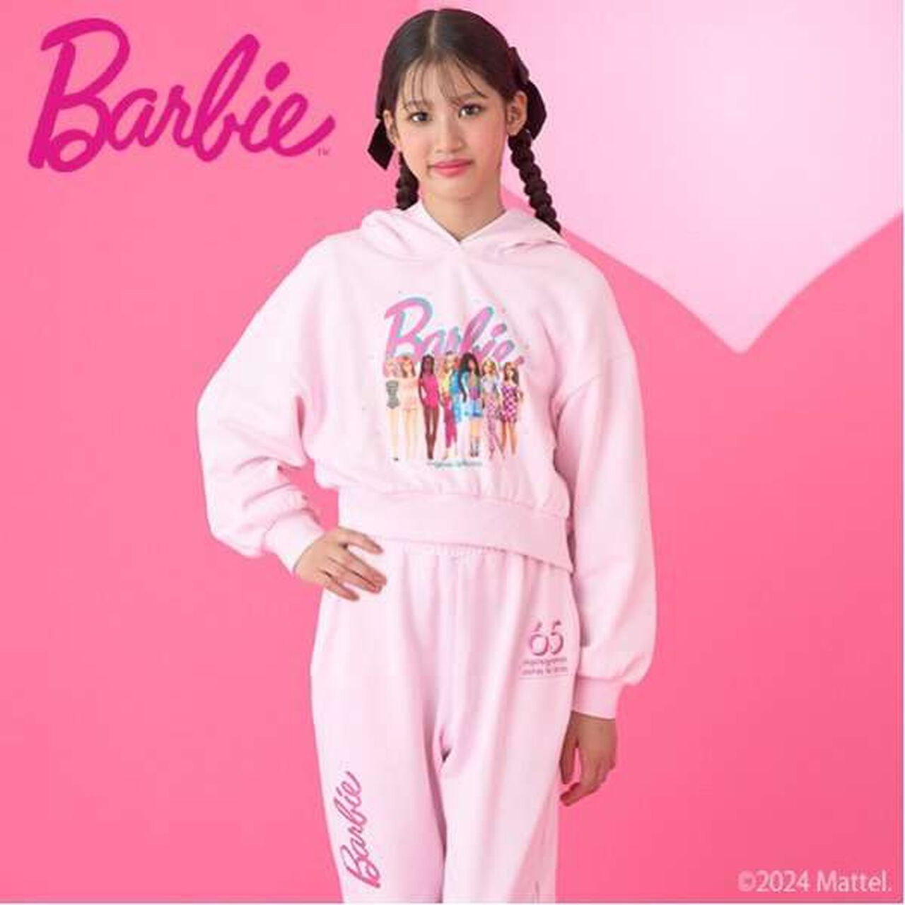 Barbie / Black Cropped Parka,Black, large image number 1