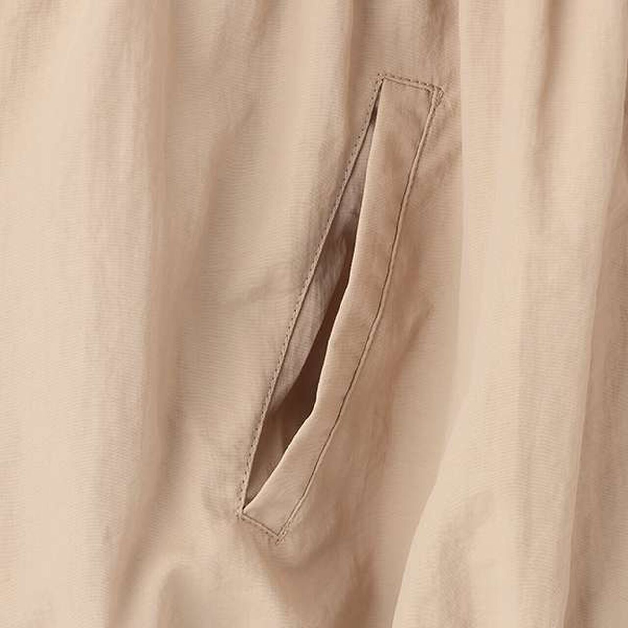 Light Gathered Bomber Jacket,Beige, large image number 11