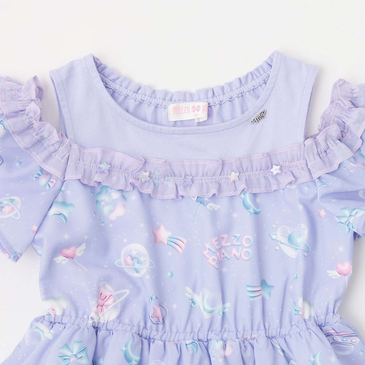 Planet Pattern Docking Dress,Mint, large image number 2