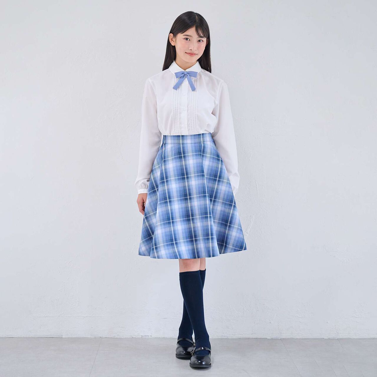 [Graduation Attire] [Wrinkle-Resistant] Round Collar Shirt,White, large image number 10