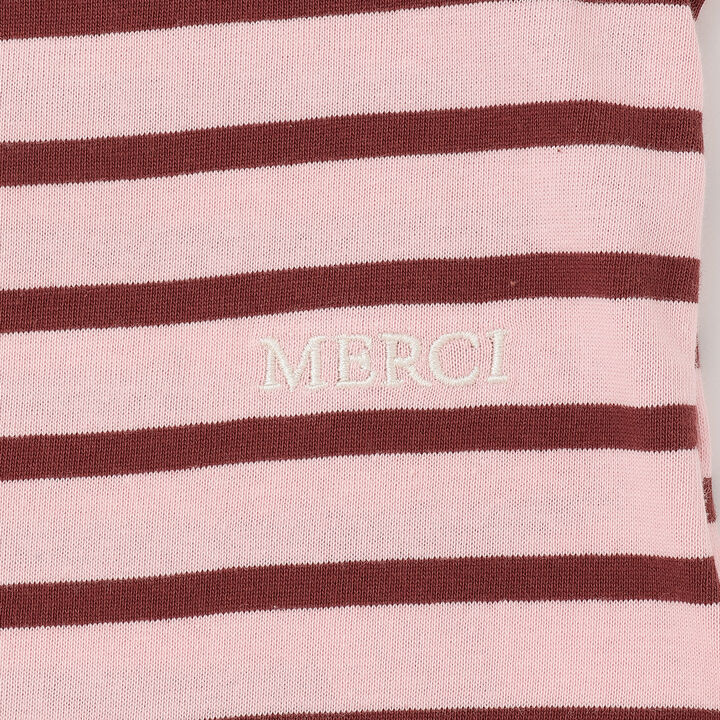Stripe Polo Collar Long-Sleeve T-Shirt,Ivory, medium image number 8