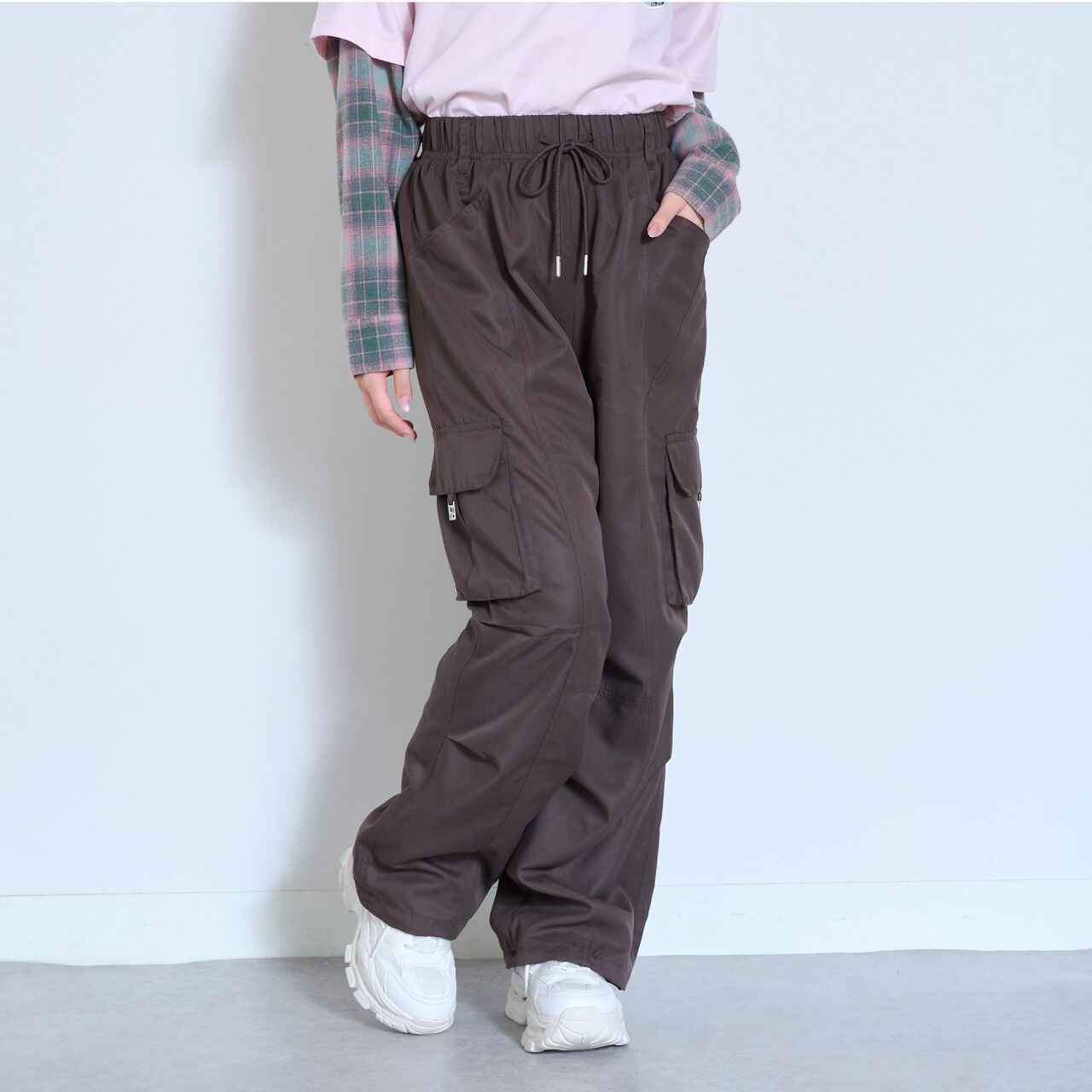[LTXC / Quick-Dry Absorbent] Cargo Pants with Belt Loops,Off white, large image number 2