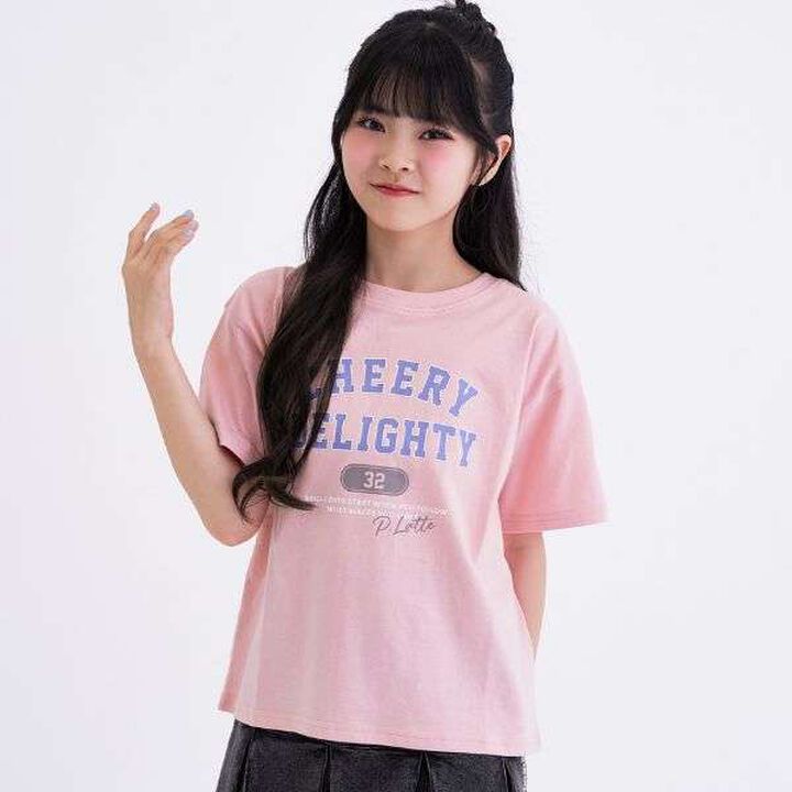 [Daily Price] 100% Cotton College Print Short Sleeve T-Shirt,Off white, medium image number 10