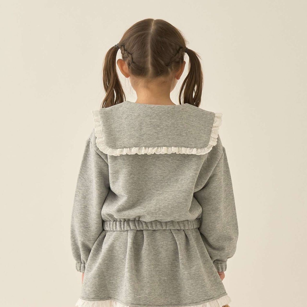 [Lycee Mine Ballet Series] Coordinatable Setup Sailor Collar Full-Zip Sweatshirt,Light blue, large image number 35