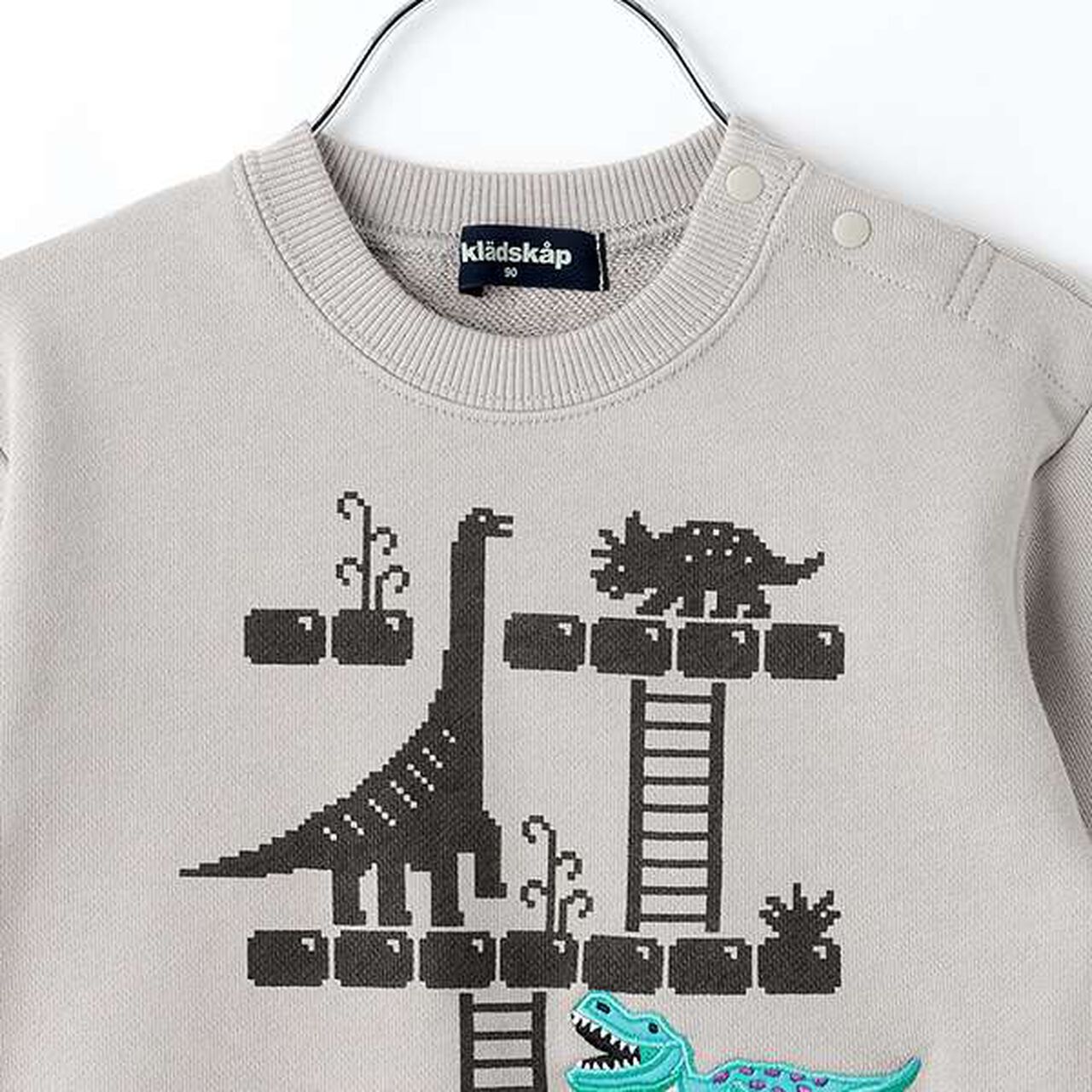 Dinosaur Game Sweatshirt,Gray, large image number 2