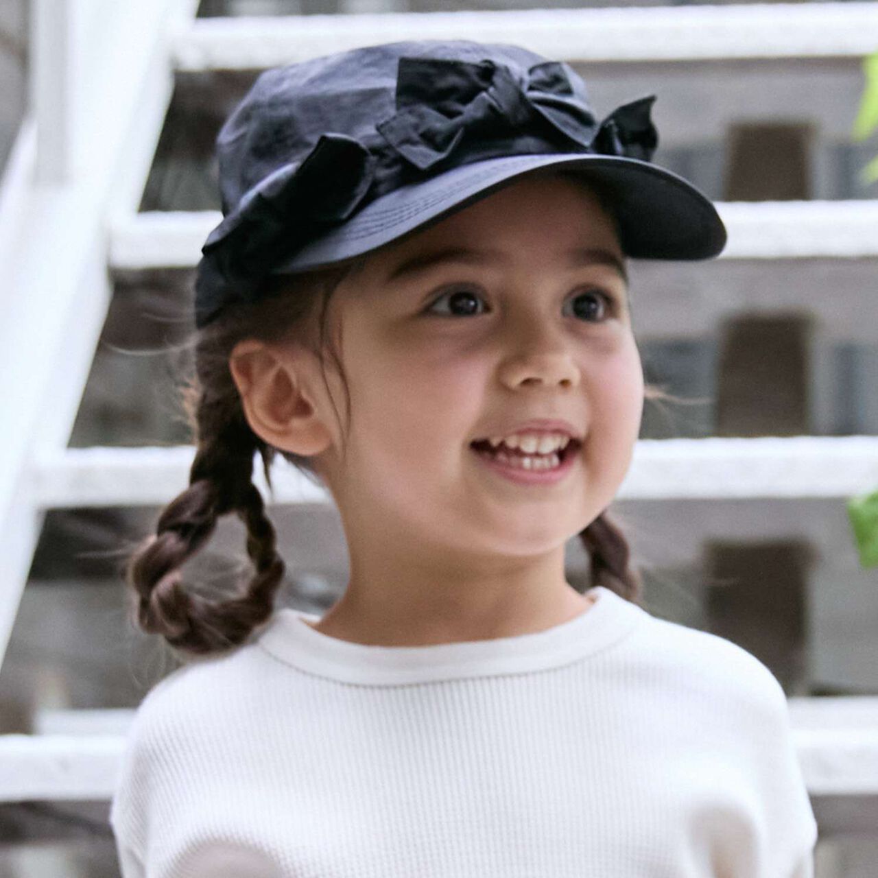 Many Ribbon Cap,Ivory, large image number 1