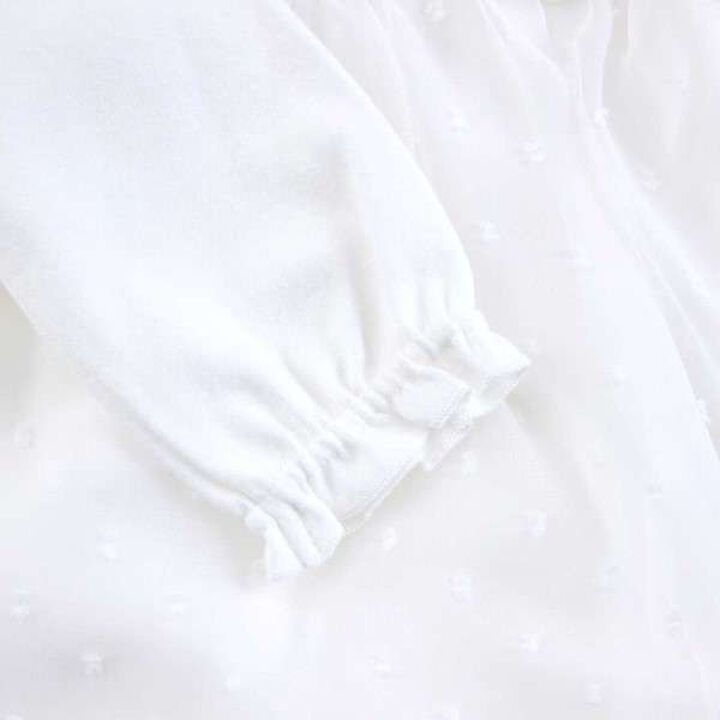 KP Floral Motif Chiffon Tunic & Romper Set,Off white, medium image number 15