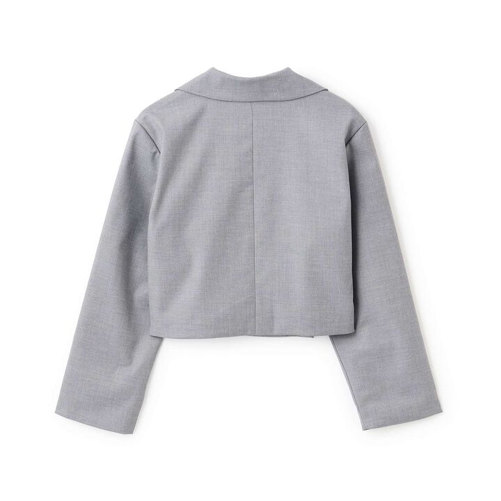 [Graduation Attire] Cropped Jacket,Charcoal gray, medium image number 7