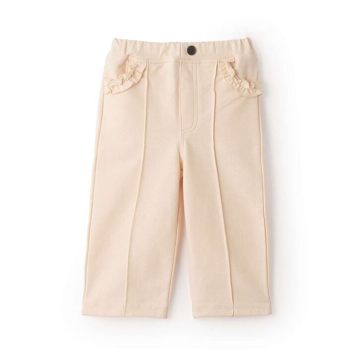 Cherry Blossom Embroidered Denim Pants,Blue, medium image number 8