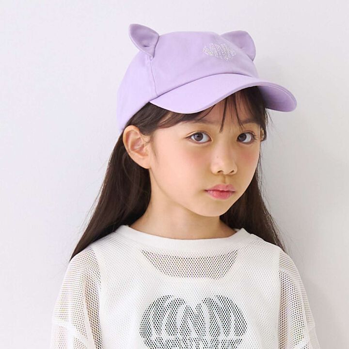 [UV] Rhinestone Cat Ear Cap,, medium