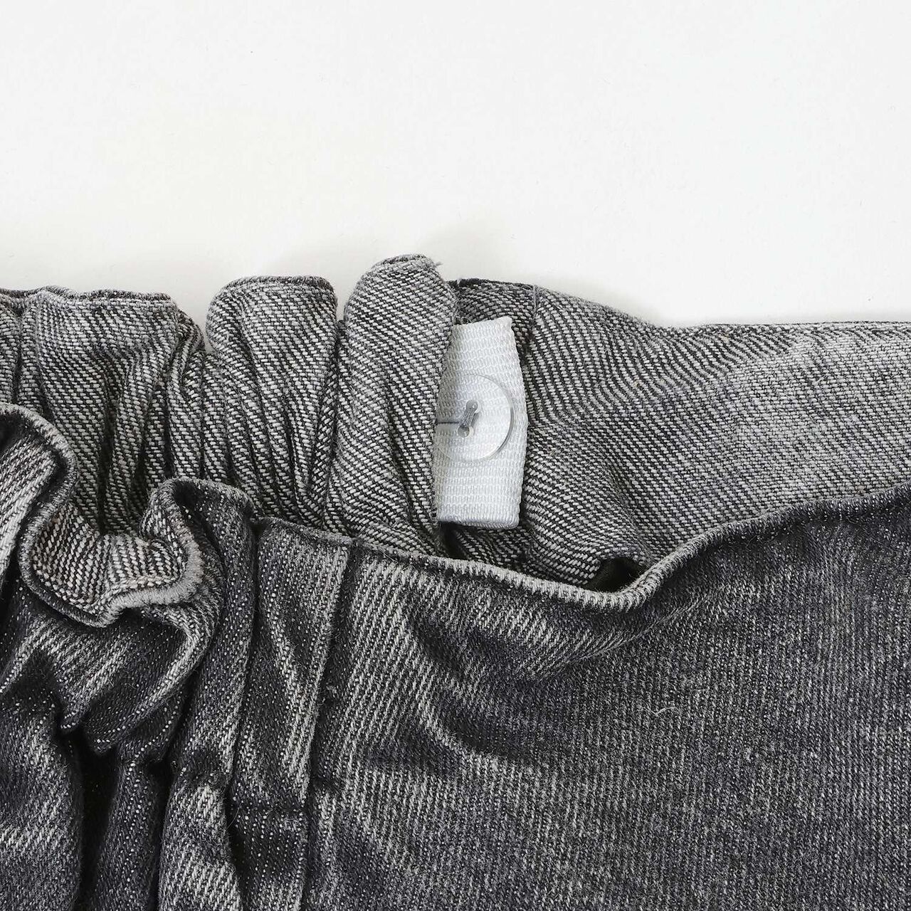 [Lace-Up Denim Skirt with Inner Pants],Blue, large image number 9