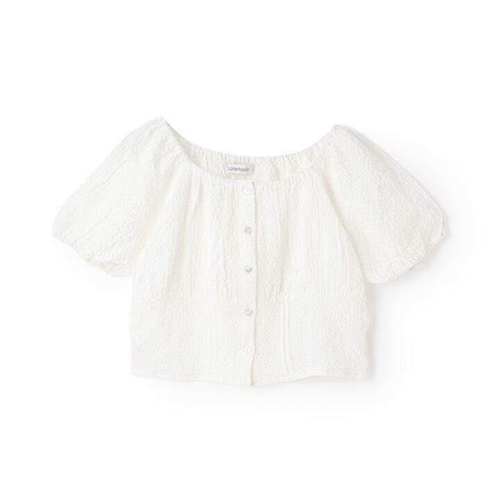 Off-Shoulder Blouse,Light green, medium image number 6