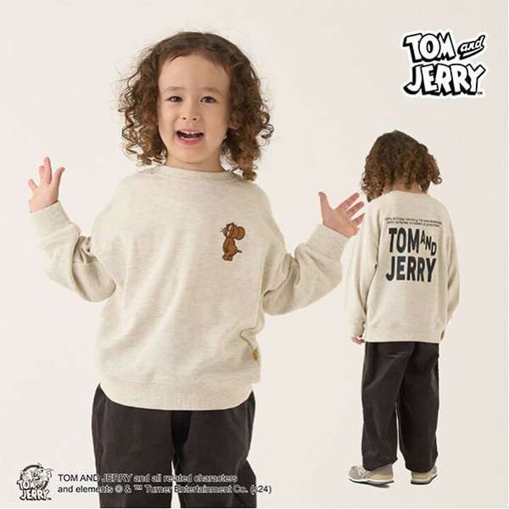 Tom and Jerry Embroidered Sweatshirt,Black, medium image number 15