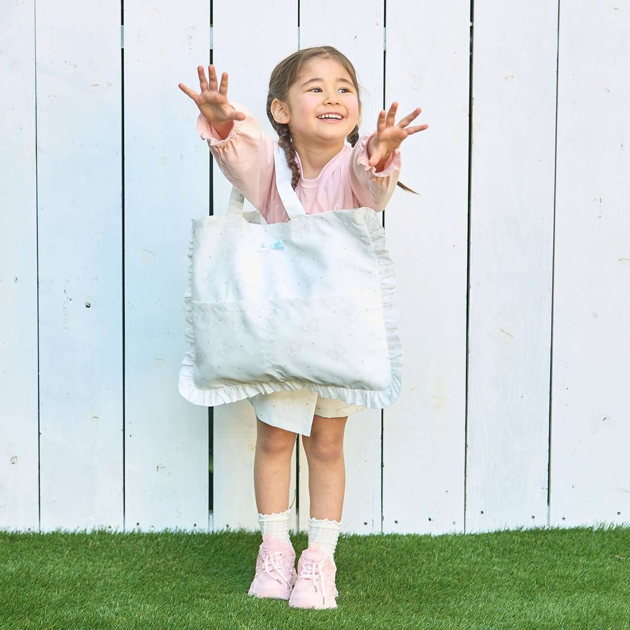 [School-Ready] [Water-Repellent, Anti-Stain, Durable, UV] Frill Lesson Bag with Ribbon,Lavender, large image number 19